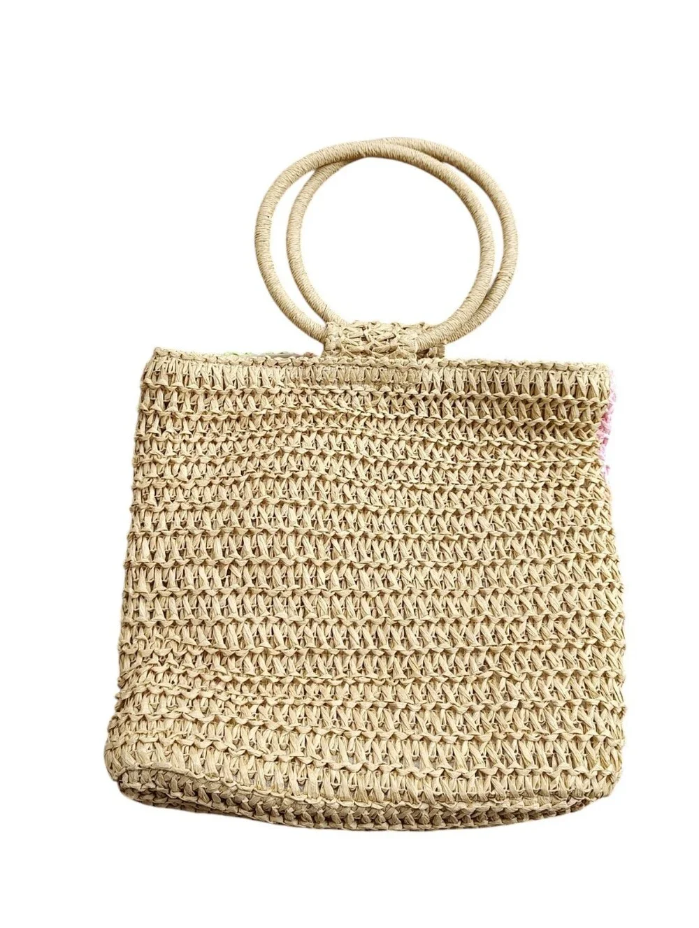 Vintage handwoven tote
